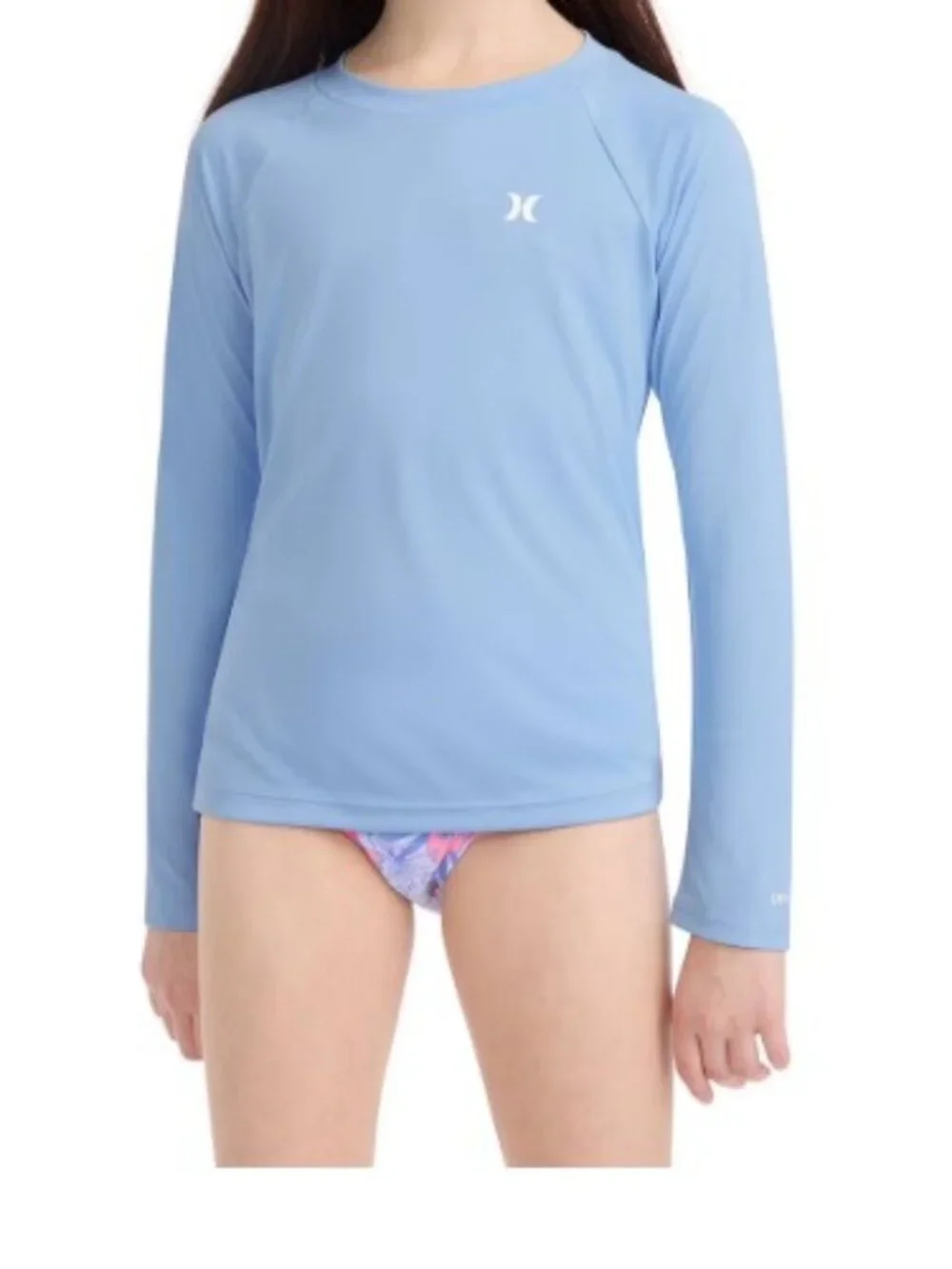 New! Hurley Girls Long Sleeve UPF long sleeve swim top